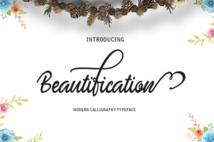 Beautification Font: Modern Calligraphy for Craft Creators