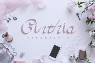 Cinthia: A Curvy Handwritten Typeface for Elegant Branding