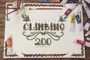 Climbing Font: Elevate Your Brand with Floral Script Typography