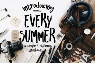 Every Summer: A Summery Font for Editorial Design