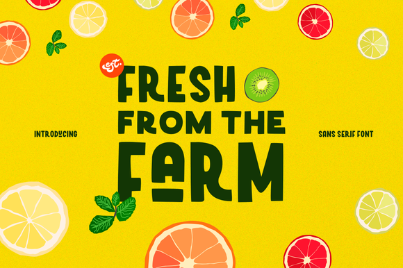Fresh from the Farm Font Adds a Playful Touch to Web Design