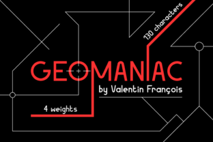 Geomaniac Font: A Modern Sans Serif Typeface for Web Design