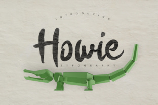 Howie Font: A Playful Brush Typeface for Creative Branding