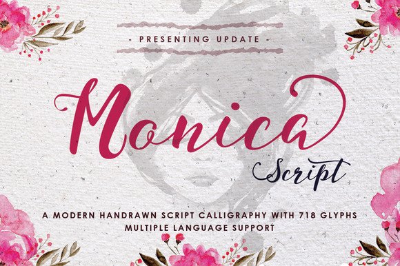 Monica Font: A Calligraphy Script for Modern Brand Campaigns