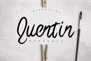 Quentin Font: A Smooth Hand-Brushed Typeface for Makers