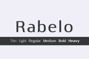Rabelo Thin: A Versatile Sans Serif Font for Creative Makers