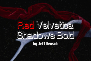 Red Velvetica Shadows Bold: A Modern Sans Serif for Digital Branding