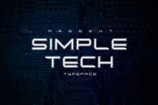 Simple Tech Font for Modern Editorial Design