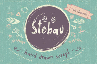 Stobau Font: Rustic Script for Editorial Design