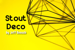 Stout Deco Typeface: Elevating Editorial Design with Bold Sans Serif Typography