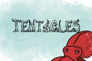 Tentacles: The Playful Decorative Font for Handmade Labels and Stickers