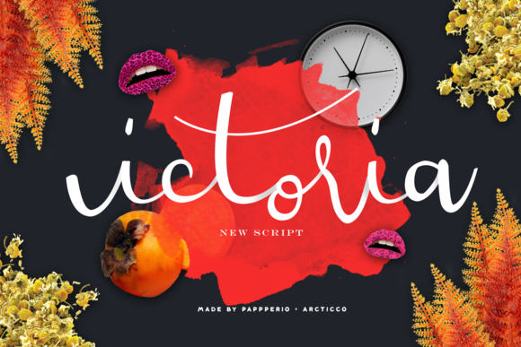 Victoria Script Font for Editorial Design