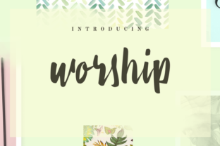 Worship Font for Creative Branding and Business Design
