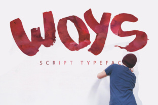 Woys: A Watercolor Script Font for Digital Branding